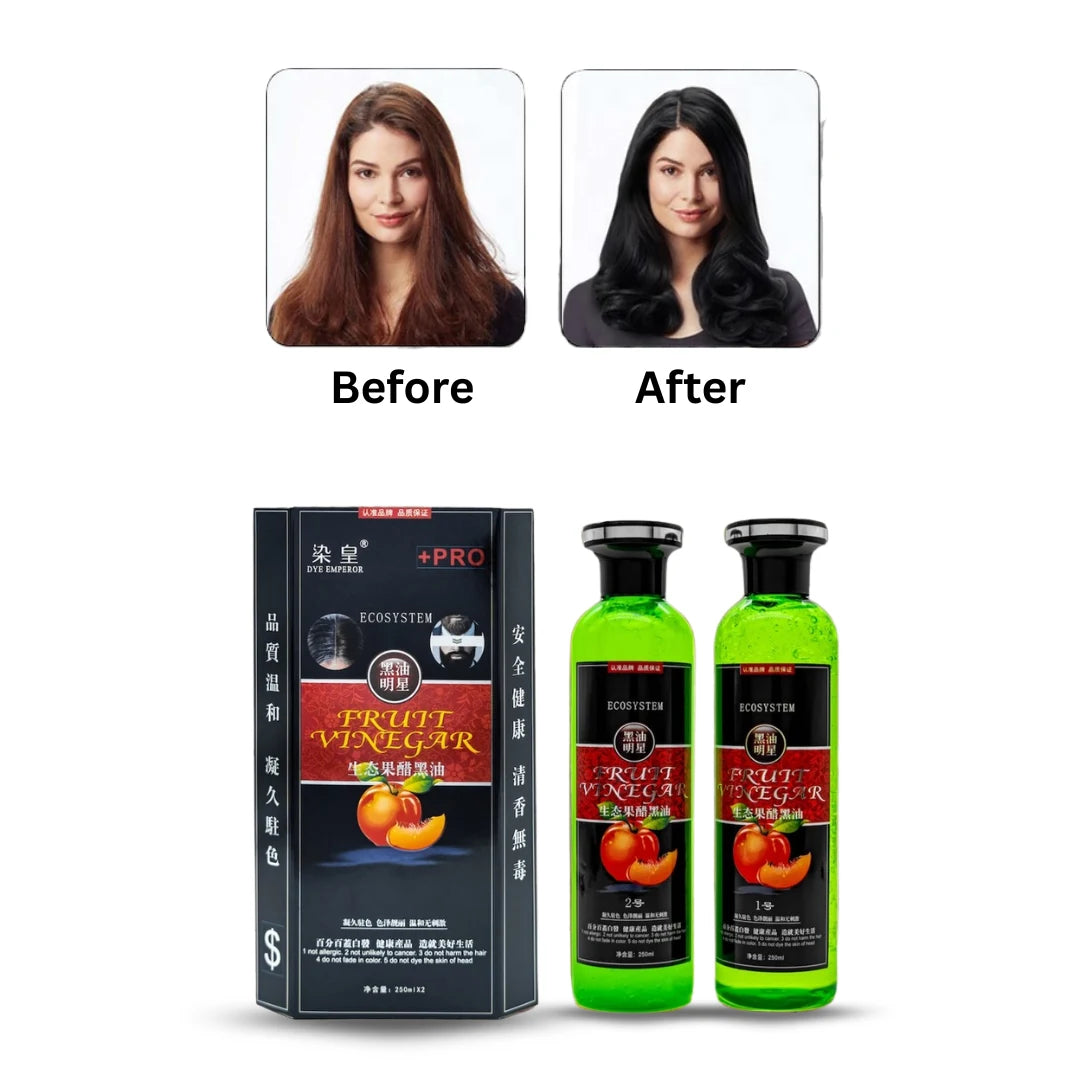 Fruit Vinegar Hair Color Gel – Black & Dark Brown