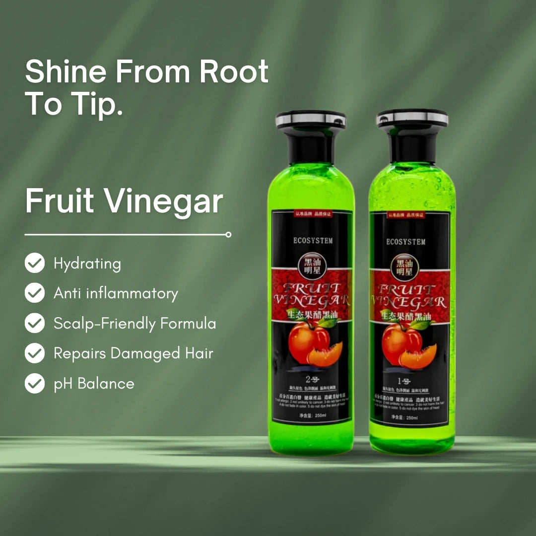 Fruit Vinegar Hair Color Gel – Black & Dark Brown